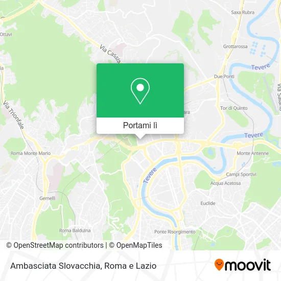 Mappa Ambasciata Slovacchia