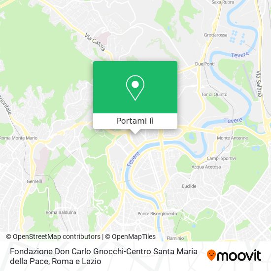 Mappa Fondazione Don Carlo Gnocchi-Centro Santa Maria della Pace