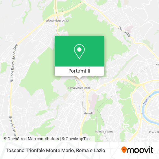 Mappa Toscano Trionfale Monte Mario