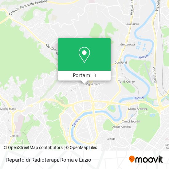 Mappa Reparto di Radioterapi