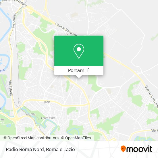Mappa Radio Roma Nord