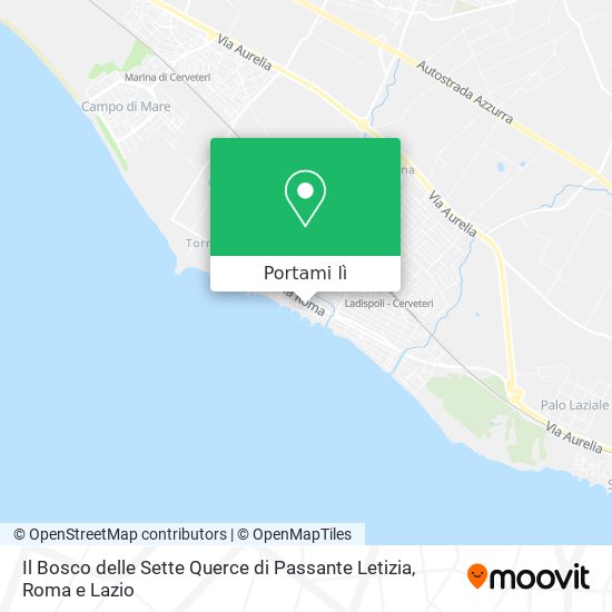 Mappa Il Bosco delle Sette Querce di Passante Letizia