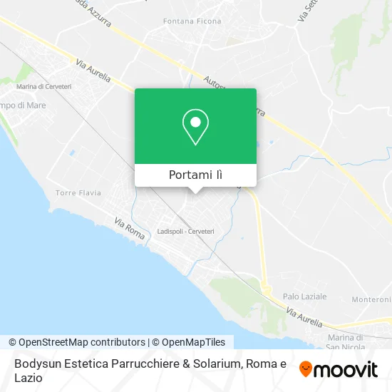 Mappa Bodysun Estetica Parrucchiere & Solarium
