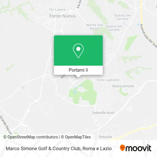 Mappa Marco Simone Golf & Country Club