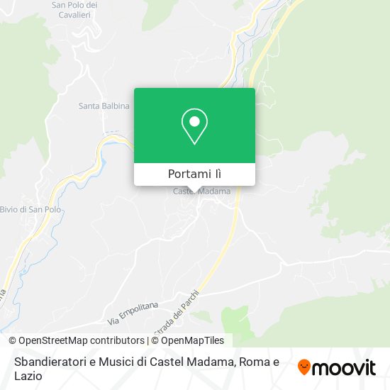 Mappa Sbandieratori e Musici di Castel Madama