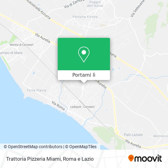 Mappa Trattoria Pizzeria Miami