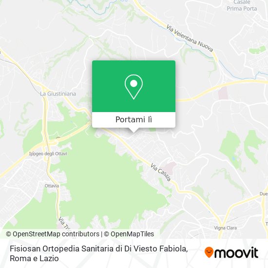 Mappa Fisiosan Ortopedia Sanitaria di Di Viesto Fabiola