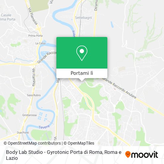Mappa Body Lab Studio - Gyrotonic Porta di Roma