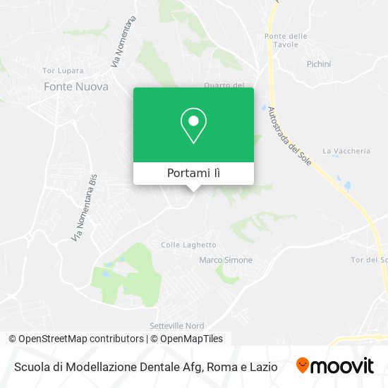 Mappa Scuola di Modellazione Dentale Afg