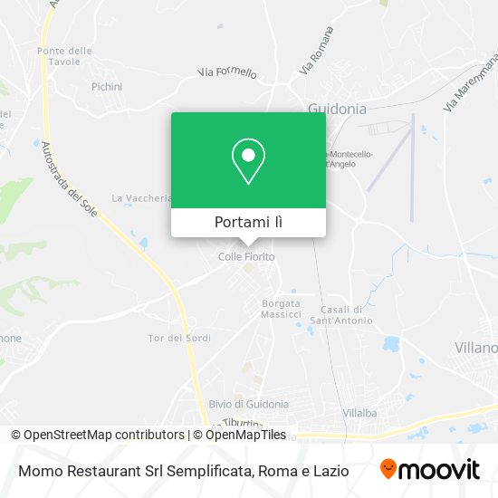 Mappa Momo Restaurant Srl Semplificata