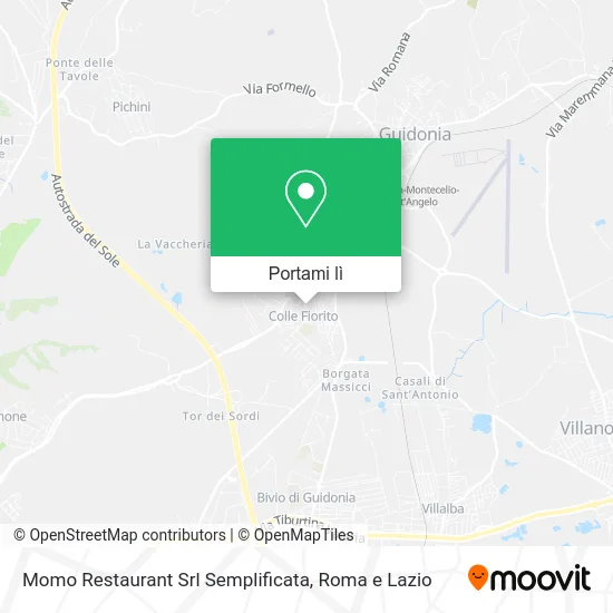 Mappa Momo Restaurant Srl Semplificata