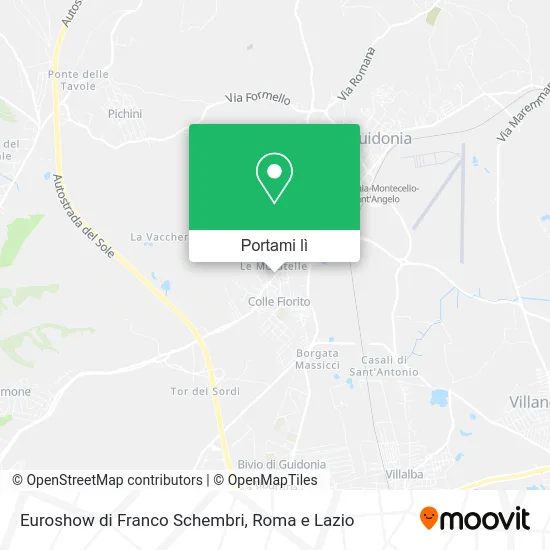 Mappa Euroshow di Franco Schembri