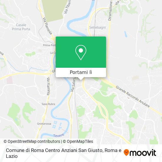 Mappa Comune di Roma Centro Anziani San Giusto