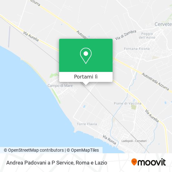 Mappa Andrea Padovani a P Service