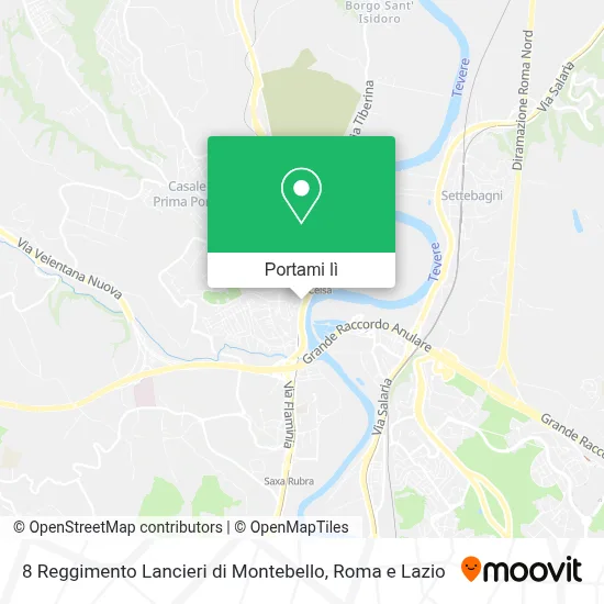 Mappa 8 Reggimento Lancieri di Montebello