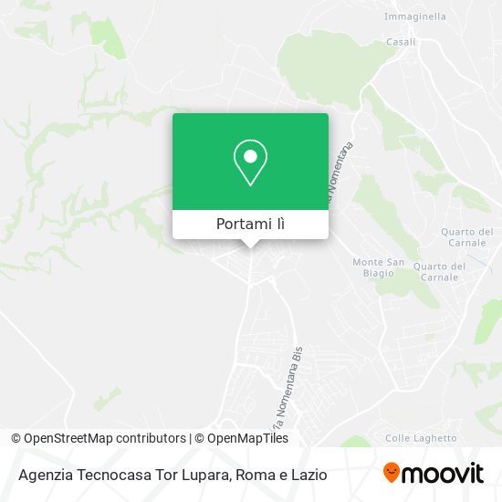 Mappa Agenzia Tecnocasa Tor Lupara