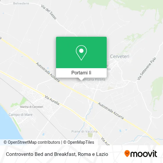 Mappa Controvento Bed and Breakfast