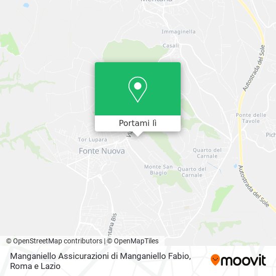 Mappa Manganiello Assicurazioni di Manganiello Fabio