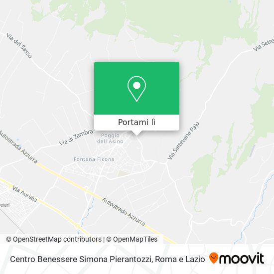 Mappa Centro Benessere Simona Pierantozzi