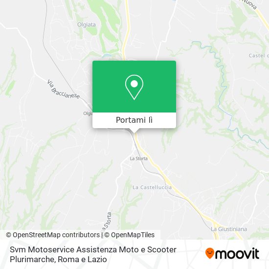 Mappa Svm Motoservice Assistenza Moto e Scooter Plurimarche