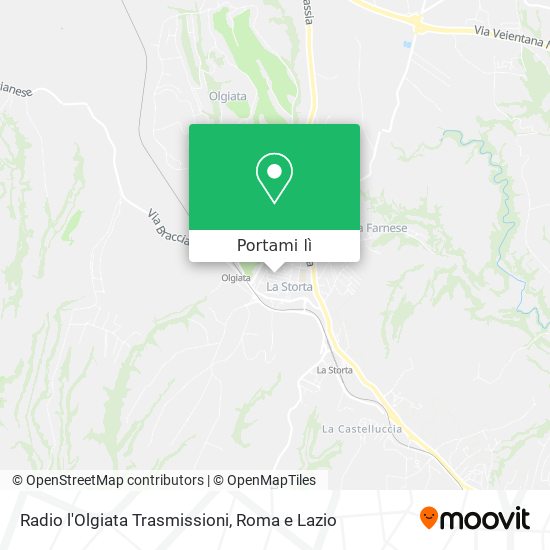 Mappa Radio l'Olgiata Trasmissioni