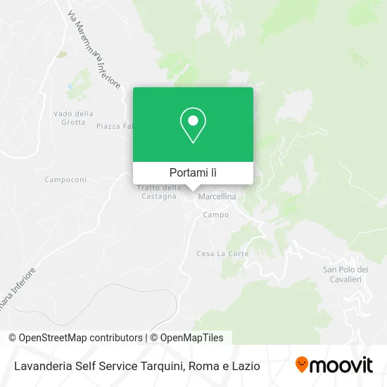 Mappa Lavanderia Self Service Tarquini