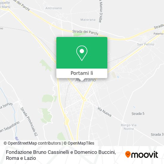 Mappa Fondazione Bruno Cassinelli e Domenico Buccini