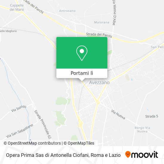 Mappa Opera Prima Sas di Antonella Ciofani