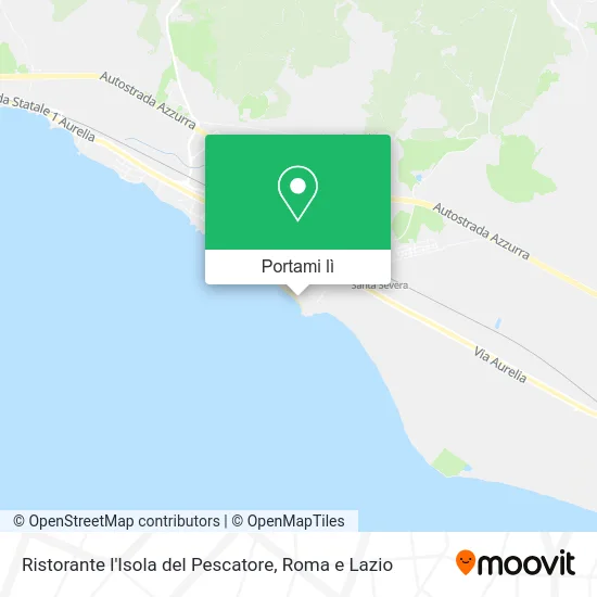 Mappa Ristorante l'Isola del Pescatore