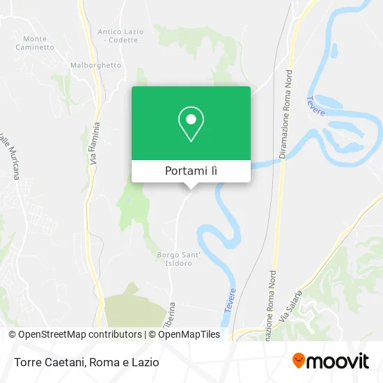 Mappa Torre Caetani