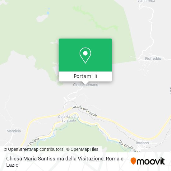 Mappa Chiesa Maria Santissima della Visitazione