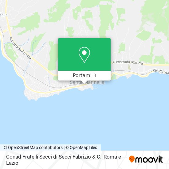 Mappa Conad Fratelli Secci di Secci Fabrizio & C.