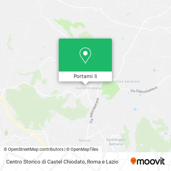 Mappa Centro Storico di Castel Chiodato