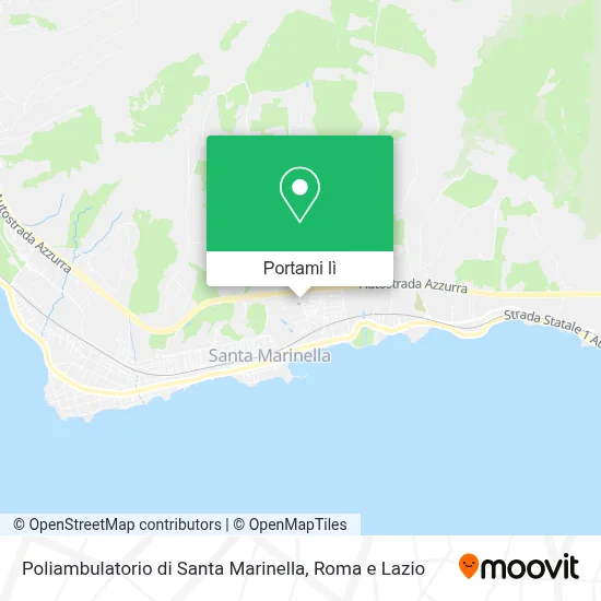 Mappa Poliambulatorio di Santa Marinella