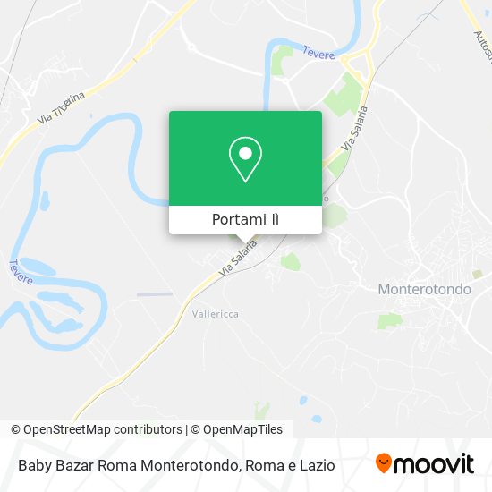 Mappa Baby Bazar Roma Monterotondo