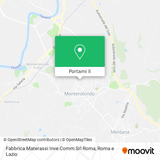 Mappa Fabbrica Materassi Inve.Comm.Srl Roma