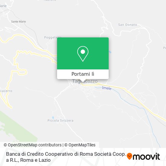 Mappa Banca di Credito Cooperativo di Roma Società Coop. a R.L.