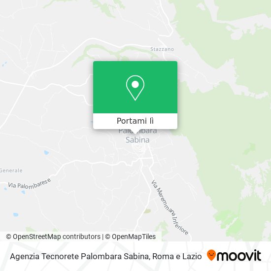 Mappa Agenzia Tecnorete Palombara Sabina