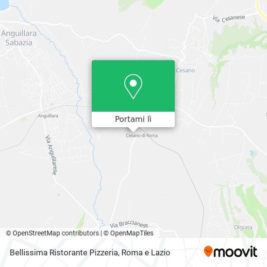 Mappa Bellissima Ristorante Pizzeria