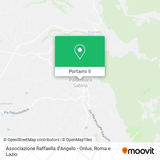 Mappa Associazione Raffaella d'Angelo - Onlus