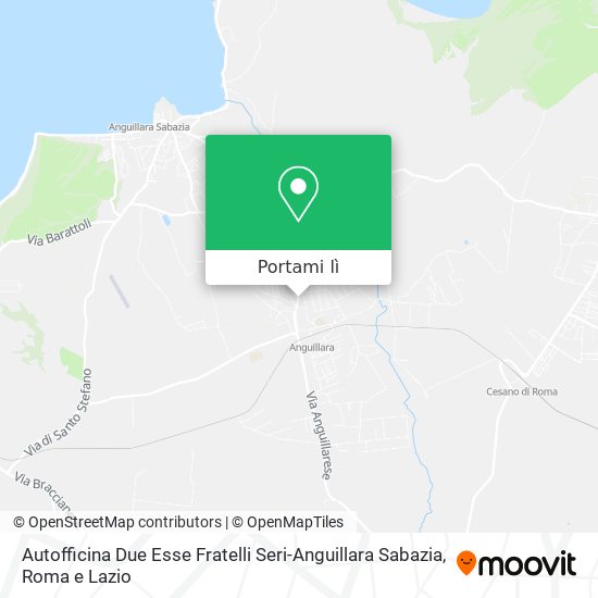 Mappa Autofficina Due Esse Fratelli Seri-Anguillara Sabazia