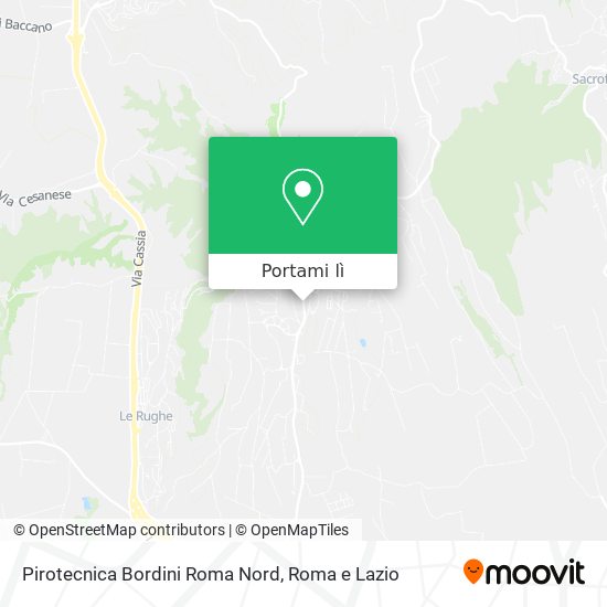 Mappa Pirotecnica Bordini Roma Nord