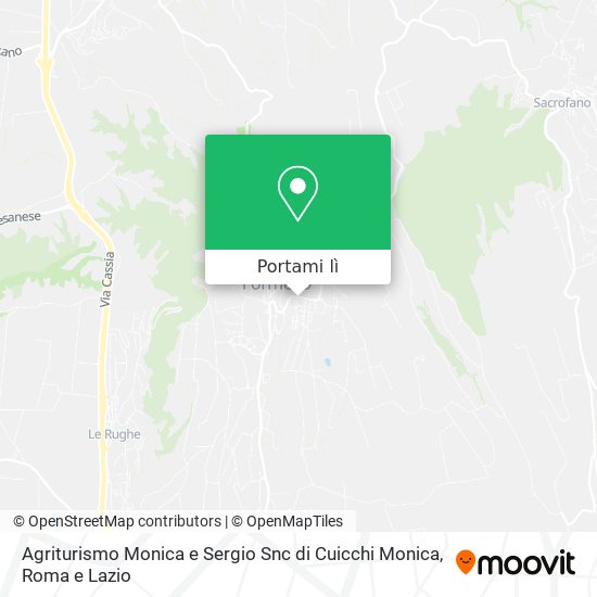 Mappa Agriturismo Monica e Sergio Snc di Cuicchi Monica