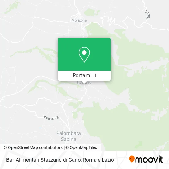 Mappa Bar-Alimentari Stazzano di Carlo