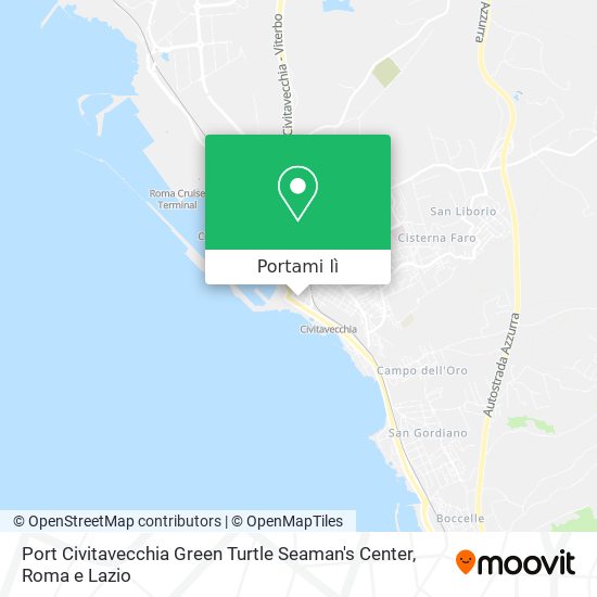 Mappa Port Civitavecchia Green Turtle Seaman's Center
