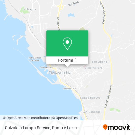 Mappa Calzolaio Lampo Service