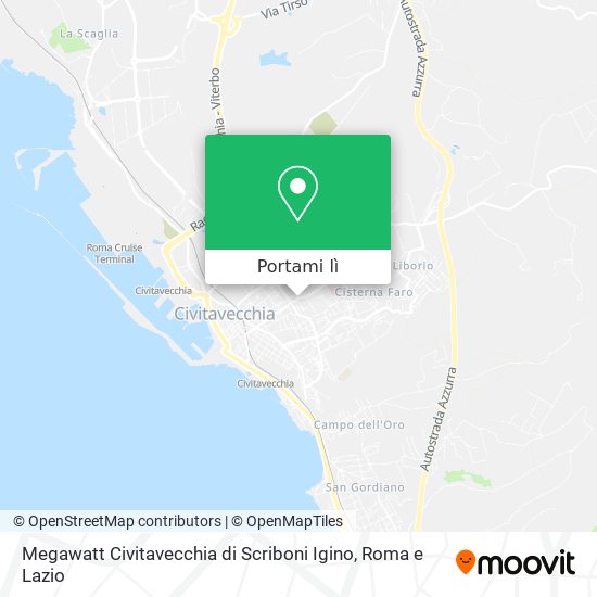 Mappa Megawatt Civitavecchia di Scriboni Igino