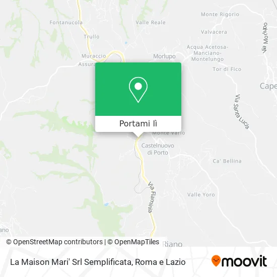 Mappa La Maison Mari' Srl Semplificata