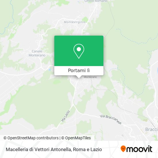 Mappa Macelleria di Vettori Antonella