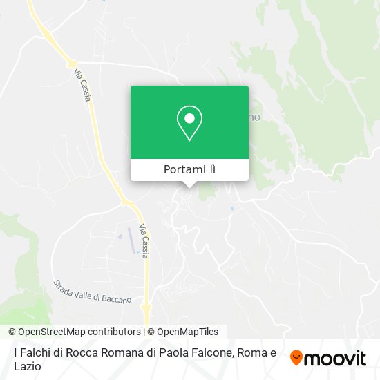 Mappa I Falchi di Rocca Romana di Paola Falcone